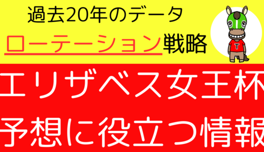 2023年　第48回エリザベス女王杯　【過去20年のデータ】から勝ち馬を予想