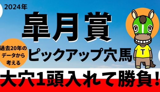2024年　第84回皐月賞　【過去20年のデータ】傾向と分析、ローテーション