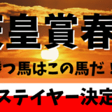 第171回天皇賞春　【過去20年以上のデータ】傾向と分析　危険な人気馬を考察