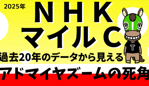 2025年　第30回NHKマイルカップ　【過去20年のデータ】傾向と分析、ローテーション