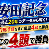 2026年　第76回安田記念　【過去20年のデータ】傾向と分析、ローテーション